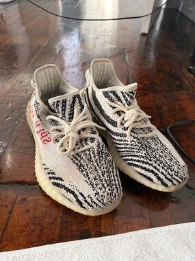 Yeezy Boost 350 V2 Cream/Black with Red Accent